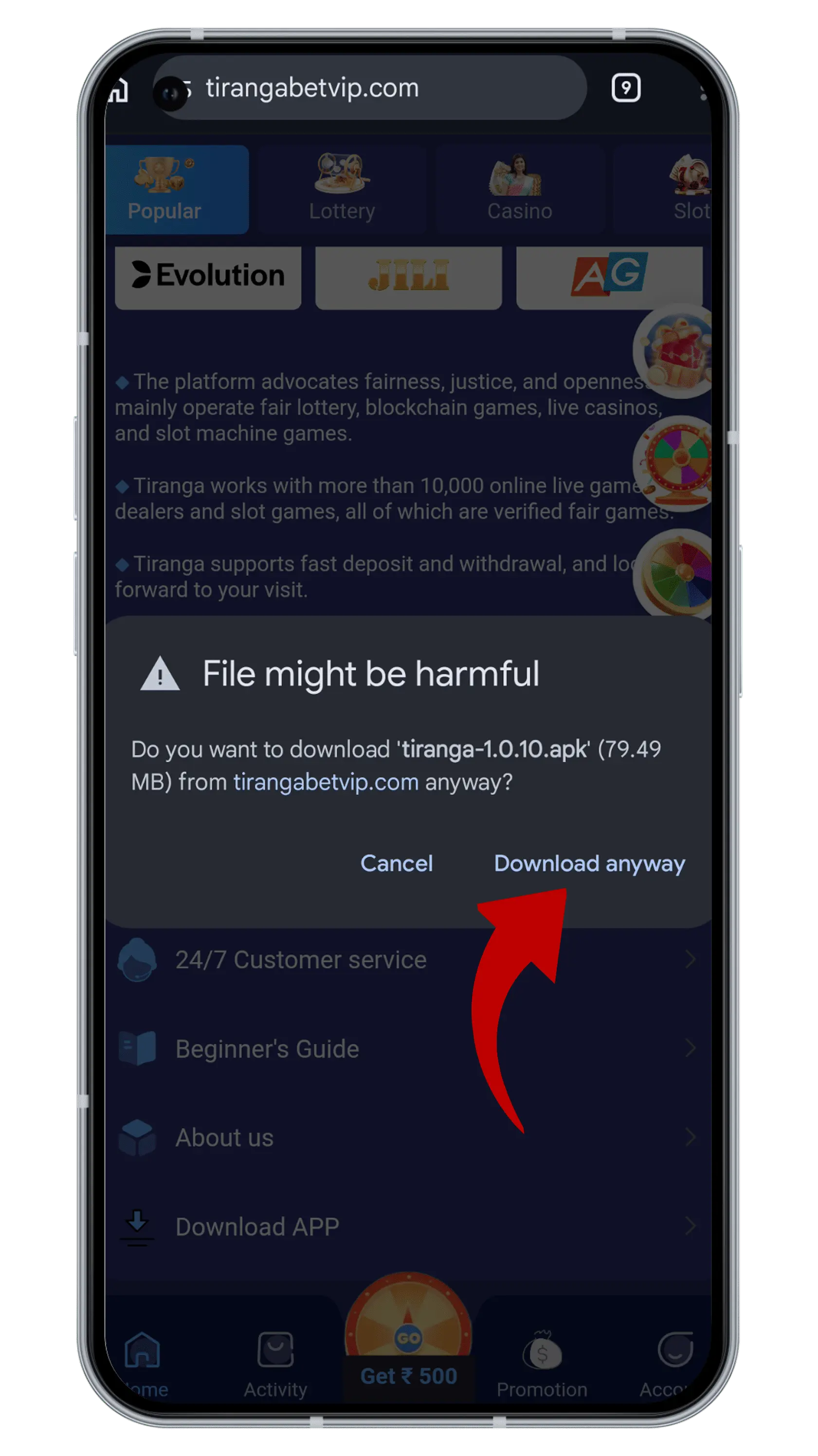Allow Installation Permissions